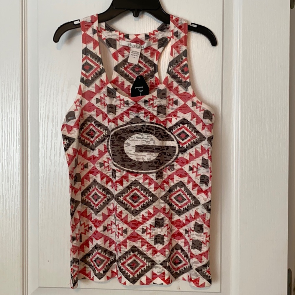 Georgia Bulldogs Aztec Racerback Tank Top